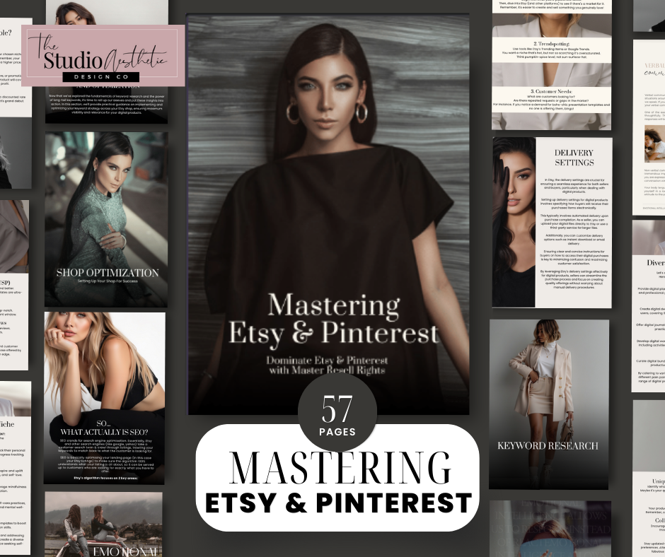 Mastering Etsy & Pinterest eBook - Grace Favorites