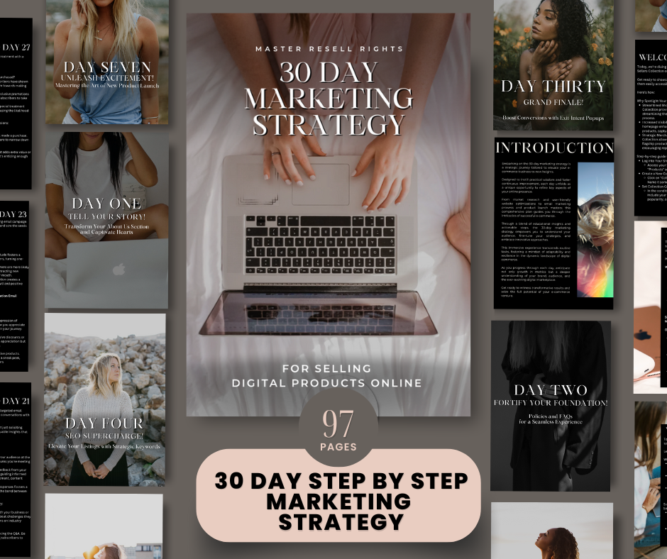 30 Day Marketing Strategy Growth Plan - Grace Favorites