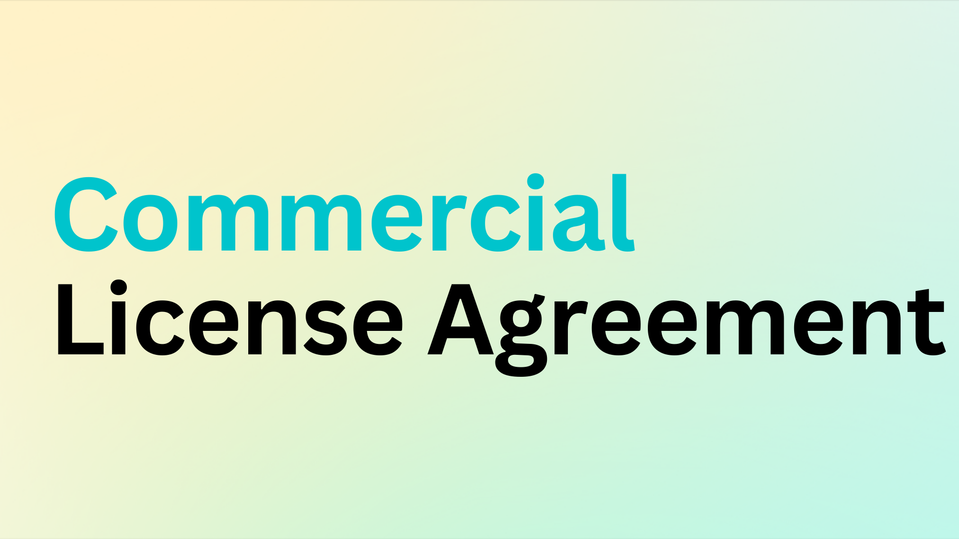 Commercial License Agreement - Grace Favorites