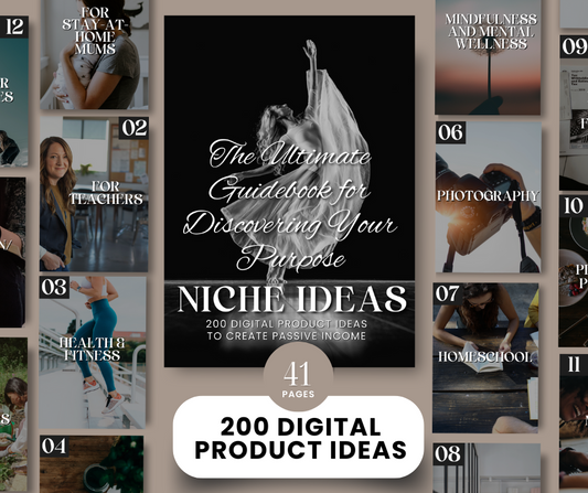 200 Digital Product Ideas | Finding Your Passion