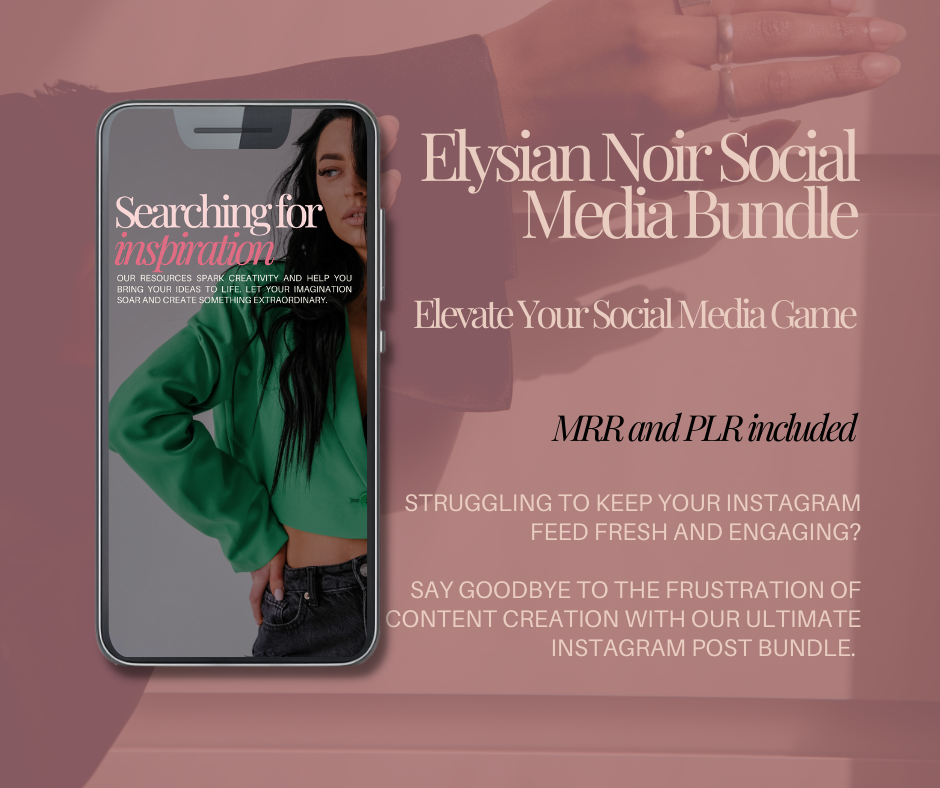 Elysian Noir Social Media Bundle - Grace Favorites